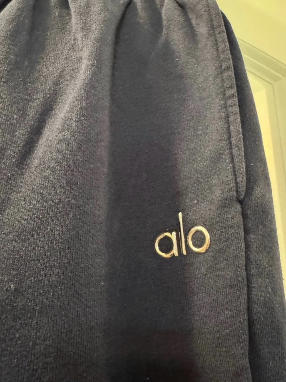 ALO Yoga Navy High-Rise Drawstring Joggers